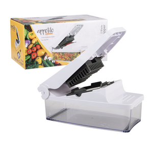 Appetito 2 Blade Vegetable Chopper Peeler Multi-Function Steel Slicer Dicer