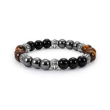 2x Magnetic Healing Tiger Eye Bracelet Hematite BeadBangle PainRelief WeightLoss