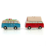 Combi Kombi Surf Camper Vintage Retro Ceramic Salt & Pepper Shakers Set