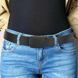 Outdoor Nylon Belt Women Men's Sport Military Waistband Canvas Web Belt  Black