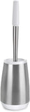 Polder Swivel Toilet Brush Caddy Cleaning Brush Stainless Steel Plastic Bathroom