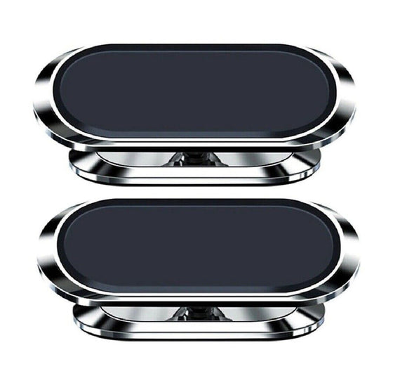 2x Universal Magnetic Car Phone Holder Dashboard MountStand iPhoneSamsung Silver