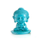 Baby Buddha Incense Burner Holder Home Decor Aromatherapy Yoga -Blue Health