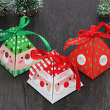 24pcs Christmas Candy Box Bag Christmas Tree Gift Box Paper Box Gift Party Bag