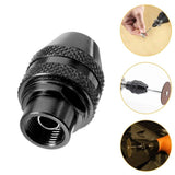 3x Quick Change Drill Chuck 0.4-3.2mm Clamps For Dremel Router Rotary Bit Tools