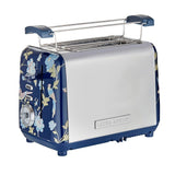 Laura Ashley Toaster 2-Slice Elveden Electric  Bread Kitchen 24cm - Blue