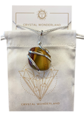 Infinity Loop Crystal Tumbled Collection Mookaite Pendant Necklace Silver