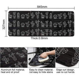 2x Kitchen Screen Cover Cooking Shield Splash Guard Frying Foil Anti Splatter