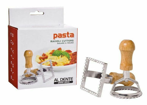 Ravioli Maker Pasta Mold Cutter Square Round Stamp Dumpling Italian Set