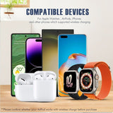 Wireless Charger 15W Fast Charging Station Pad for Apple Watch iPhone AirPods