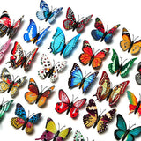 20x Luminous Garden Butterfly Lawn Ornaments Fairy Outdoor Yard Party Decor