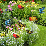 20pcs Luminous Garden Butterfly Lawn Ornaments Fairy Outdoor Yard Party Decor