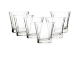 6 pieces Short Glass Clear Blaze Tumblers Water Drinking Glasses Drink 280ml