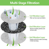 6 pcs Carbon Filters Water Fountain Replacement For Pet Dog Cat Water Drinking