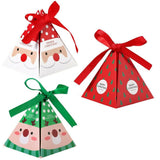 24pcs Christmas Candy Box Bag Christmas Tree Gift Box Paper Box Gift Party Bag