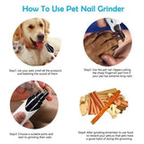Pet Clippers Dog Cat Nail Claw Grooming Grinder Trimmer Electric Nail File