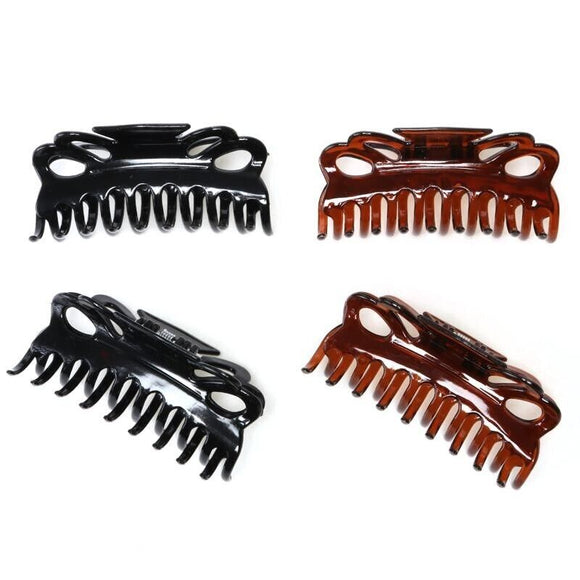 4x Mediun Hair Clamp Claw Clips Women Lady Casual Big Crab Hair Accessories