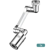 Extension Rotate Robotic Faucet Extender Arm Tap Universal 1080 Swivel Spray TK