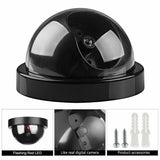4x Dummy Fake Camera Surveillance CCTV Security Dome Camera Flashing LED Light