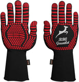 Grill Gloves Heatproof Upto 500ºC Extreme Heat Resistant Anti-Slip Silicone