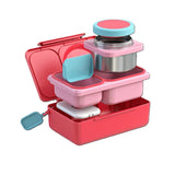 OmieBox UP Hot & Cold Lunch Box Kids Food Storage Container - Cherry Pink