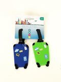 Set of 2 Travel Luggage Tags Name Tag Address ID LabelsSuitcase Baggage Asstd