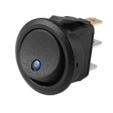 10x Blue Light LED 12V Car Boat Truck Round Rocker Toggle ON/OFF Round Switch