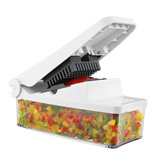 Appetito 2 Blade Vegetable Chopper Peeler Multi-Function Steel Slicer Dicer