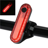 2x USB Rechargeable Bike Bicycle Cycling 4 Modes LED Front Rear Tail Light Lamp