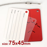 Luggage Tag Aluminum Travel Baggage Suitcase Identity Address Name Label -Black