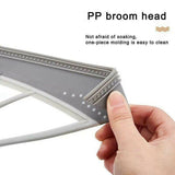 Multifunctional Magic Broom Mop Wiper Scraper Dust Floor Rubber Cleaning - Grey