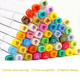 80pcs Marker Pen Set Dual Heads Graphic Artist Craft Sketch Touch Markers