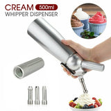 Cream Whipper Whip Coffee Dessert Butter Dispenser Chargers Foam Whipped 500ml