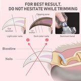 Nail Clippers Toe Claws Trimmer LED Light Cutter Pet Dog Cat 5X Magnification