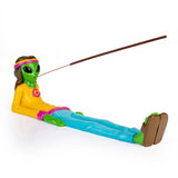 Alien Hippie Boy Incense Burner Stick Holder Burner Decor