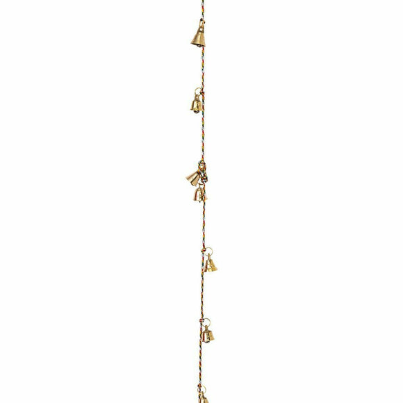 String of 12 Small Bells Hanging Bells Decoration Home Wall