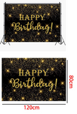 Happy Birthday Backdrop Banner Background Cloth Photo Props Party Decoration B