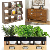 12 Pcs Brass Cabinet Drawer Label Pull File Name Card Frame Holder Handle