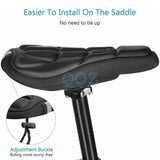 Bike Seat Cover Silicone Thick Comfort Gel Cycling Bicycle Saddle Cushion Pad