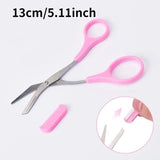 Eyebrow Scissors Eyelash Hair Comb Trimmer Stainless Steel Eyebrow Tool Assorted