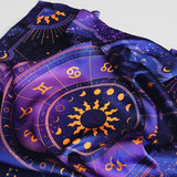 Zodiac Tarot Altar Scarf Fashion Cloth Decor Art Poster Tablecloth Cover Purple