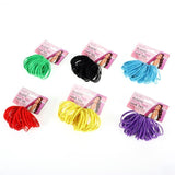 360x Hair Elastic Band Metal Free Thin Ties Snagless Ponytail Assorted