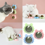 2x Rotatable Cat Treat Toy Catnip Snack Licking Ball Kitten Pet Molar Toys