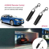 2x Universal 433MHZ Remote Control Garage Door Gate Car Cloning Wireless Key Fob