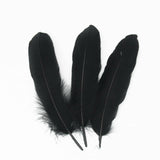 50pcs Black Goose Feathers 15-20cm Natural Feather DIY Craft Wedding Party Decor