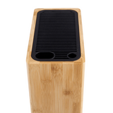 Appetito Rectangle Universal Knife Block Kitchen Tools - Bamboo