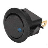 10x Blue Light LED 12V Car Boat Truck Round Rocker Toggle ON/OFF Round Switch