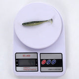 100x Soft Plastic Fishing Lures 70mm Paddle TAIL FLATHEAD Bream Bass Cod Lure