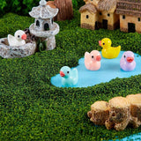 100 PCS Tiny Ducks Mini Resin Duck Miniature Figures