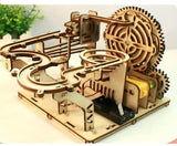 Roller Coaster Technology-driven Handmade DIY Wooden Gifts 3D Toys Experiment
